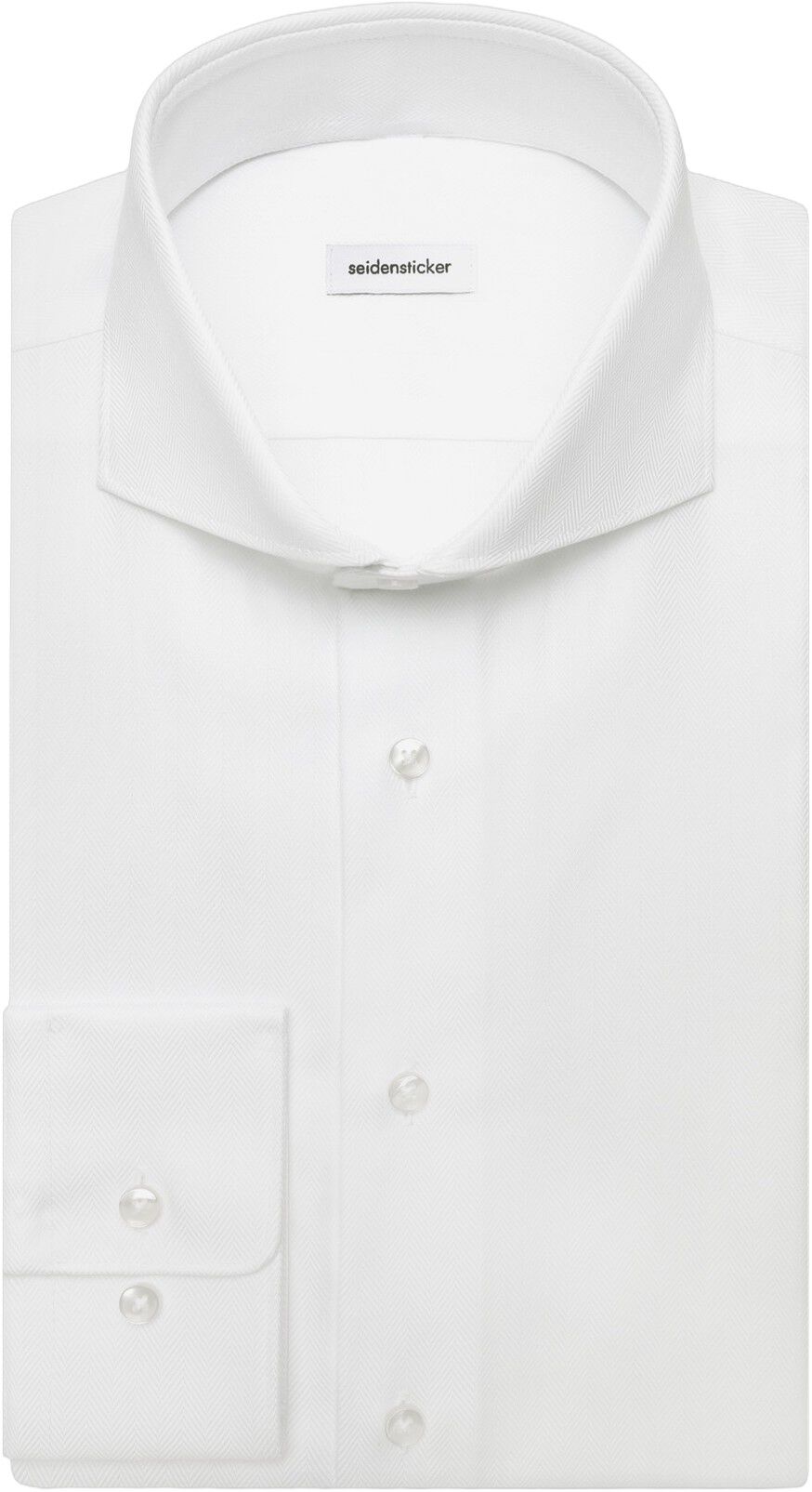 Business shirt Regular 1/1 Shark Collar Herringbone
