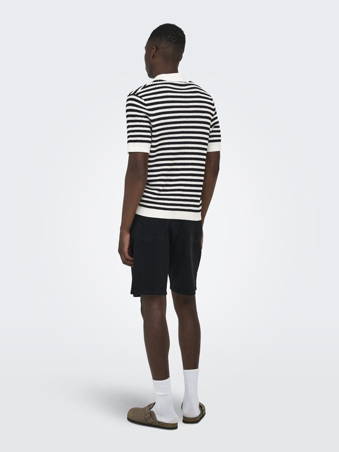 ONSSERGE REG SS SPLIT NECK KNIT