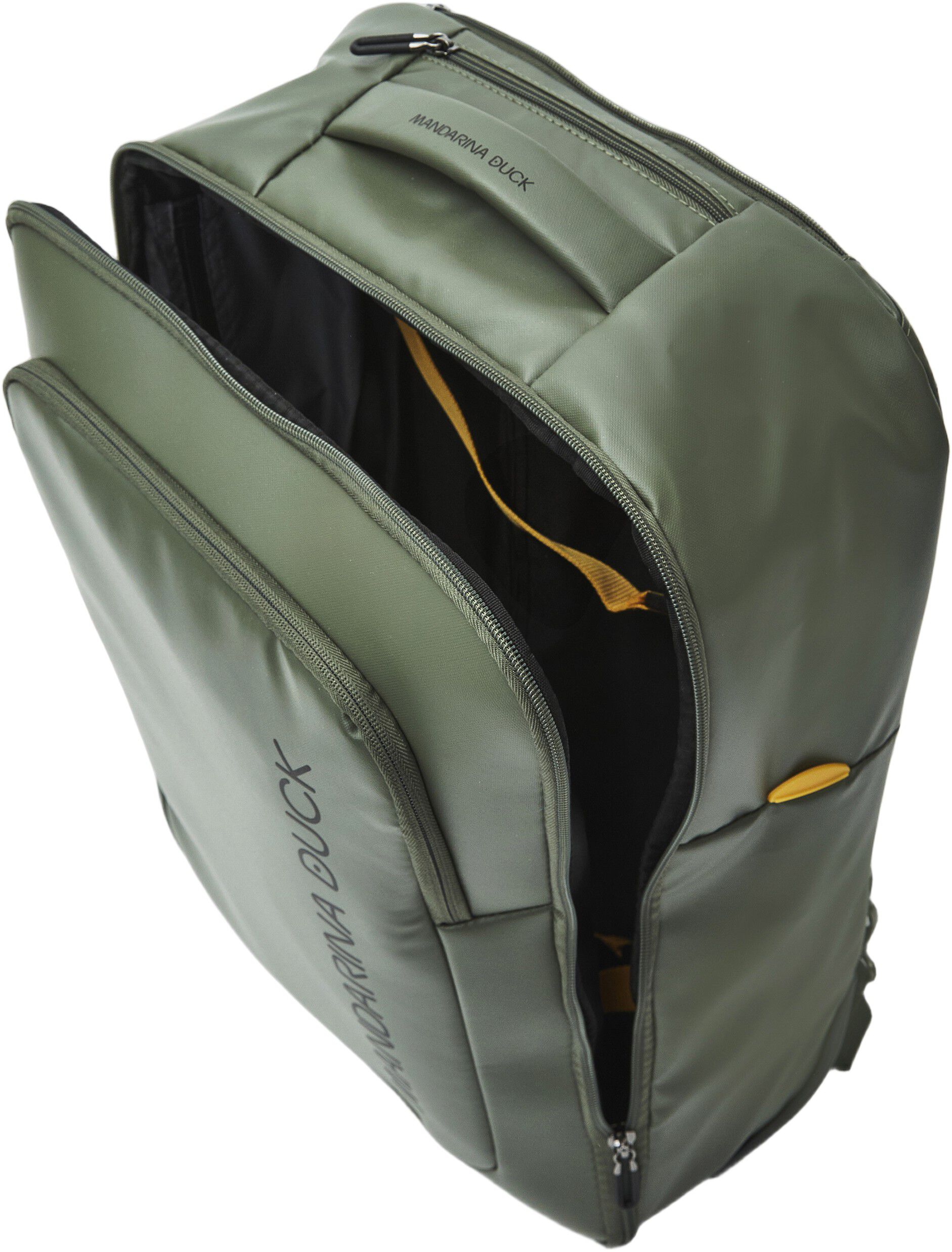 ECO COATED TROLLEY BACKPACK / PINE GREEN