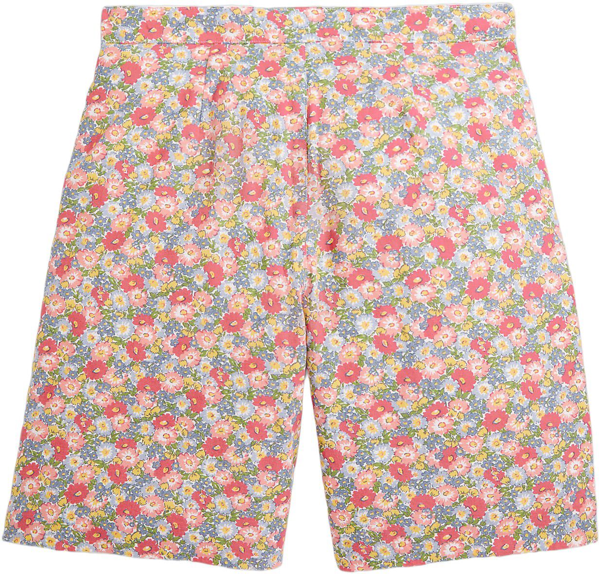 Cotton Linen Floral Bermuda Short