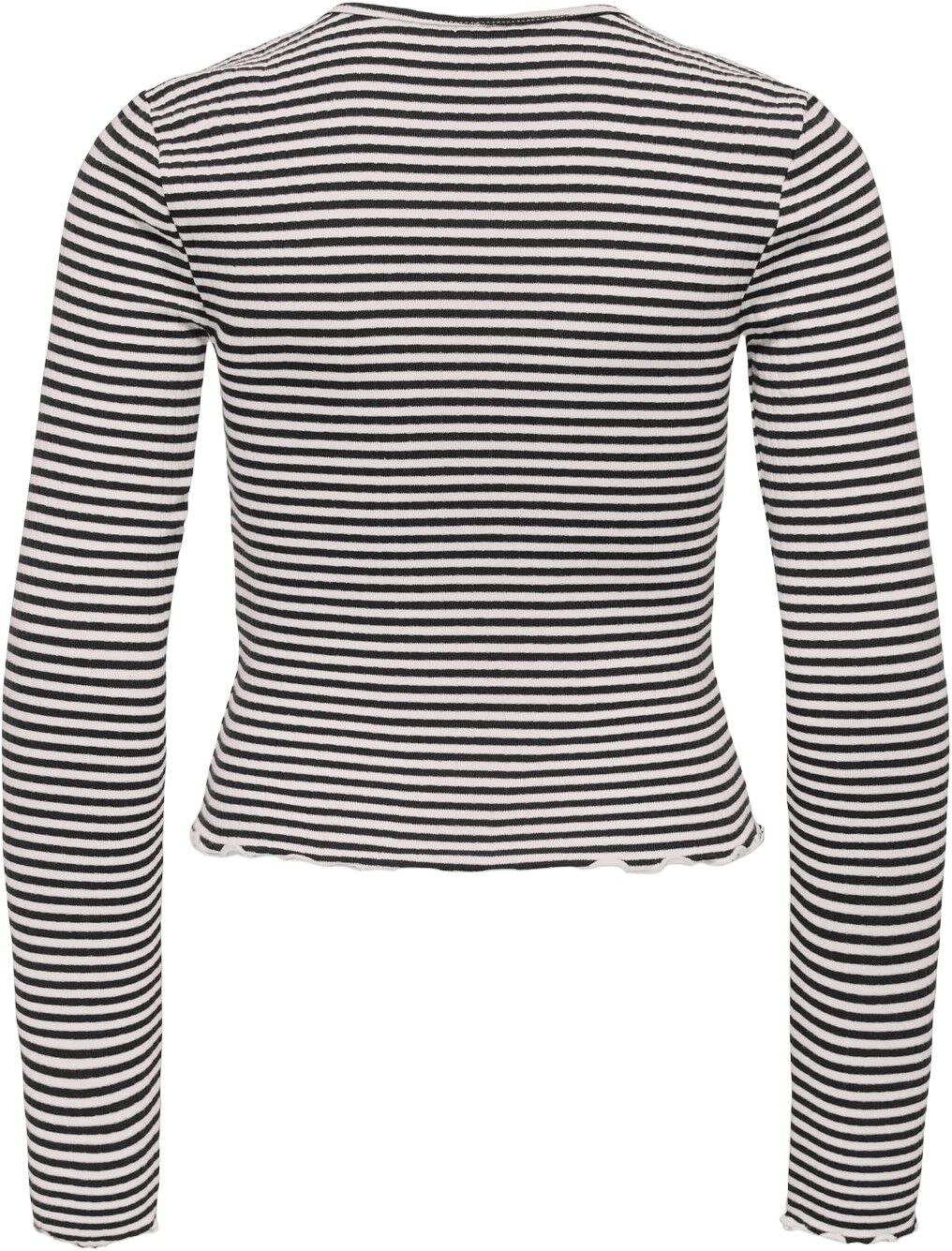 KOGDIXI LIFE L/S O-NECK STRIPE TOP