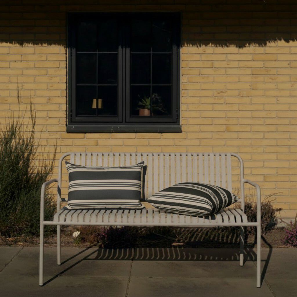 Fossflakes udend&oslash;rspude 50x50 cm. M&oslash;rkebl&aring; stribet