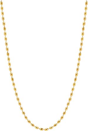 Gold Beaded Chain Necklace