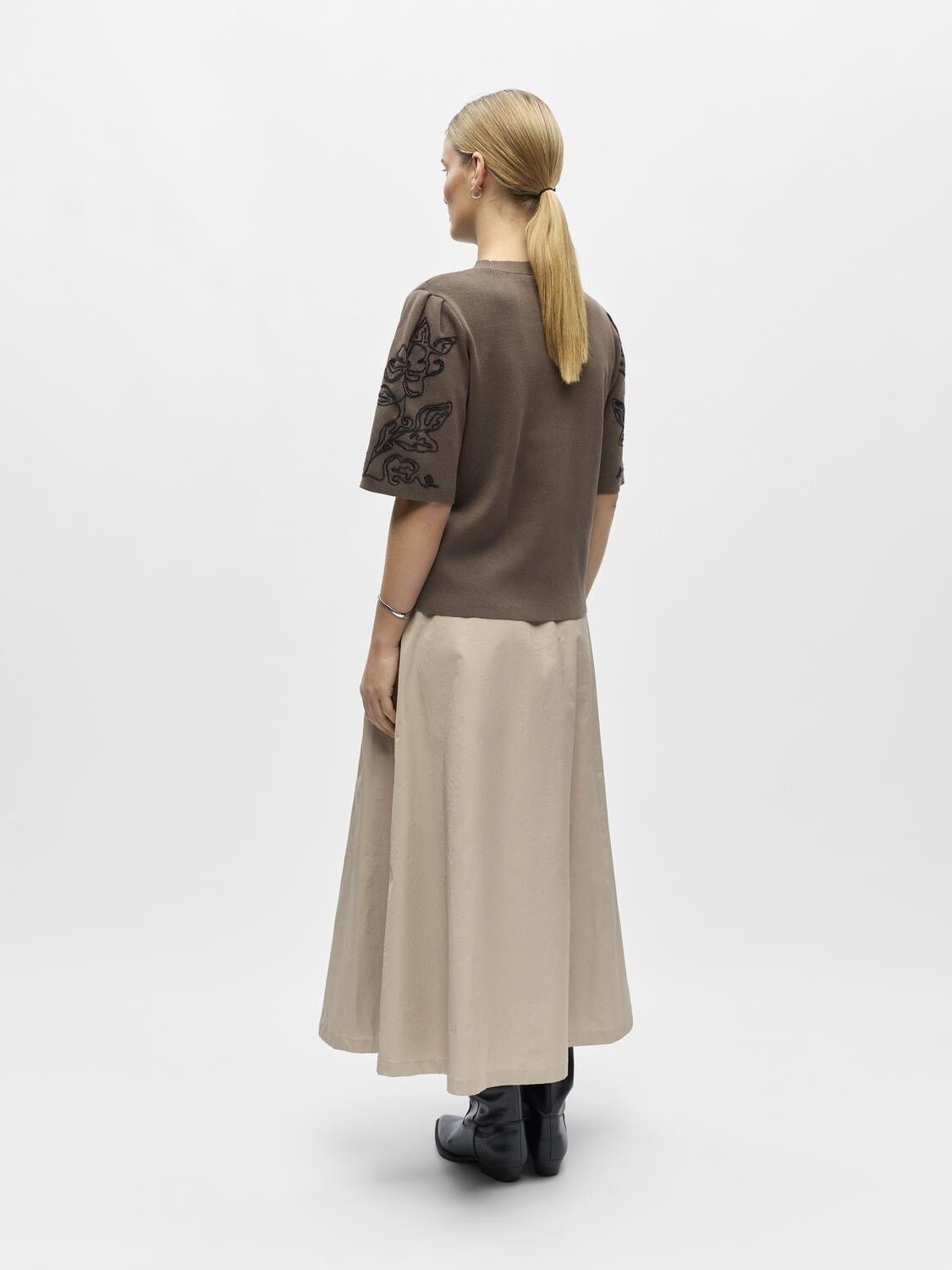 OBJFLORA 2/4 RE KNIT PULLOVER 143