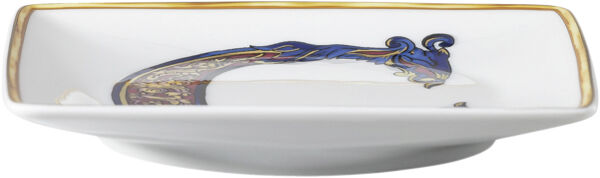 Bowl 12cm sq. flat, Holiday Alphabet C, Versace