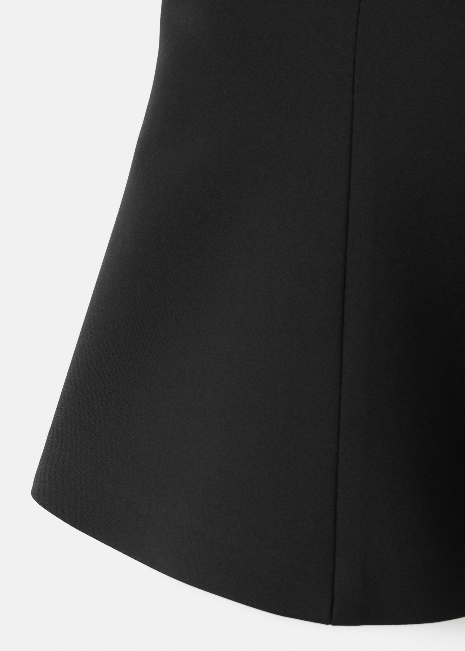 Halter-neck peplum top