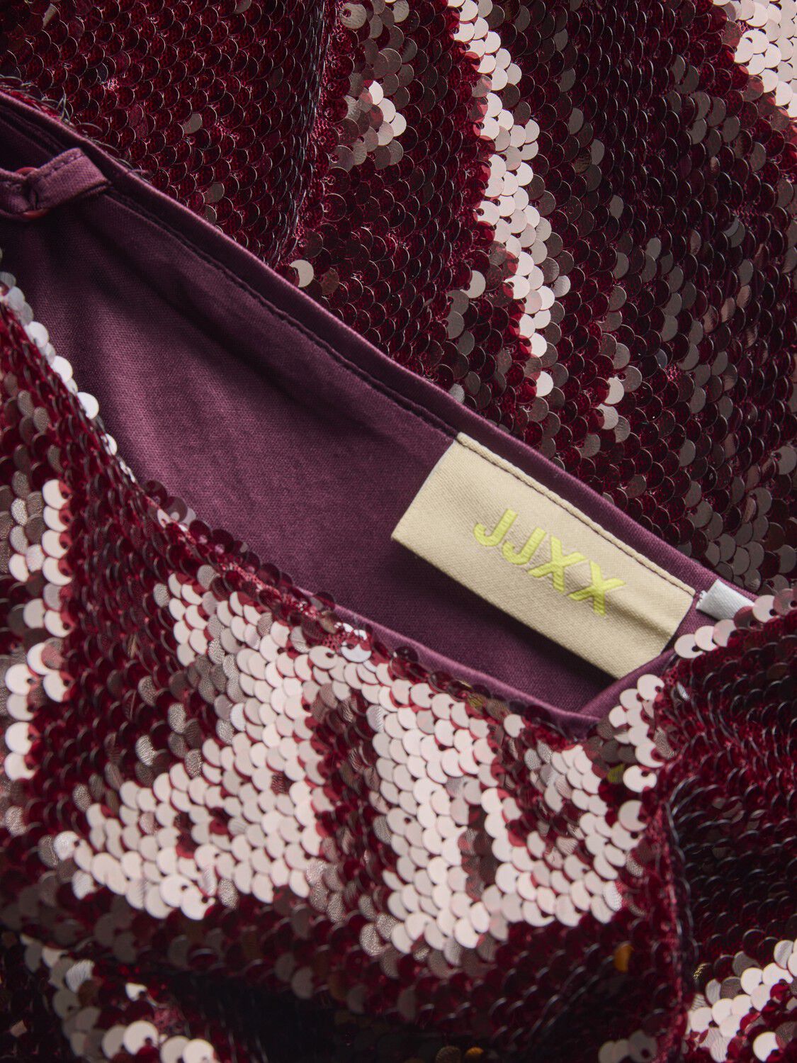 JXSIA SEQUIN SL V-NECK DRESS WVN