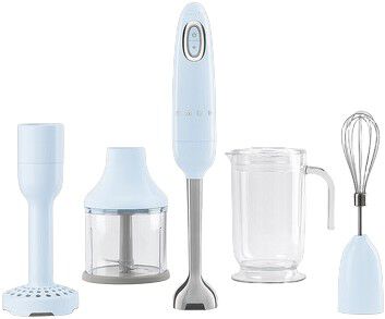 Smeg HBF03RDEU stavblender pastel bl&aring;