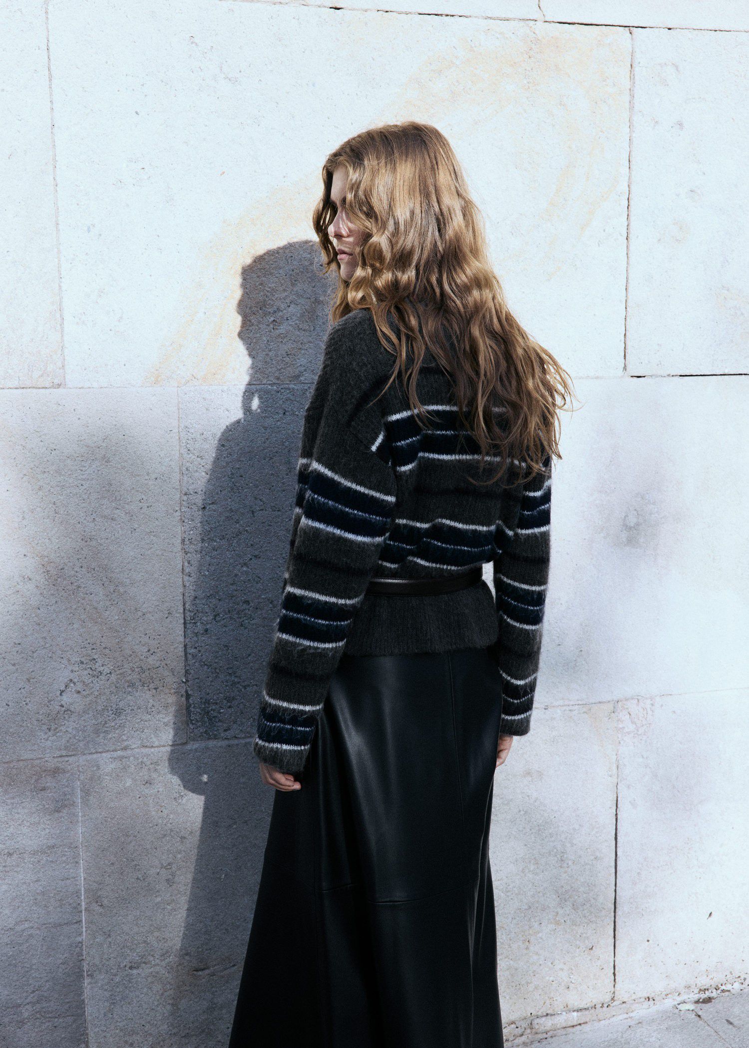 Knit striped sweater