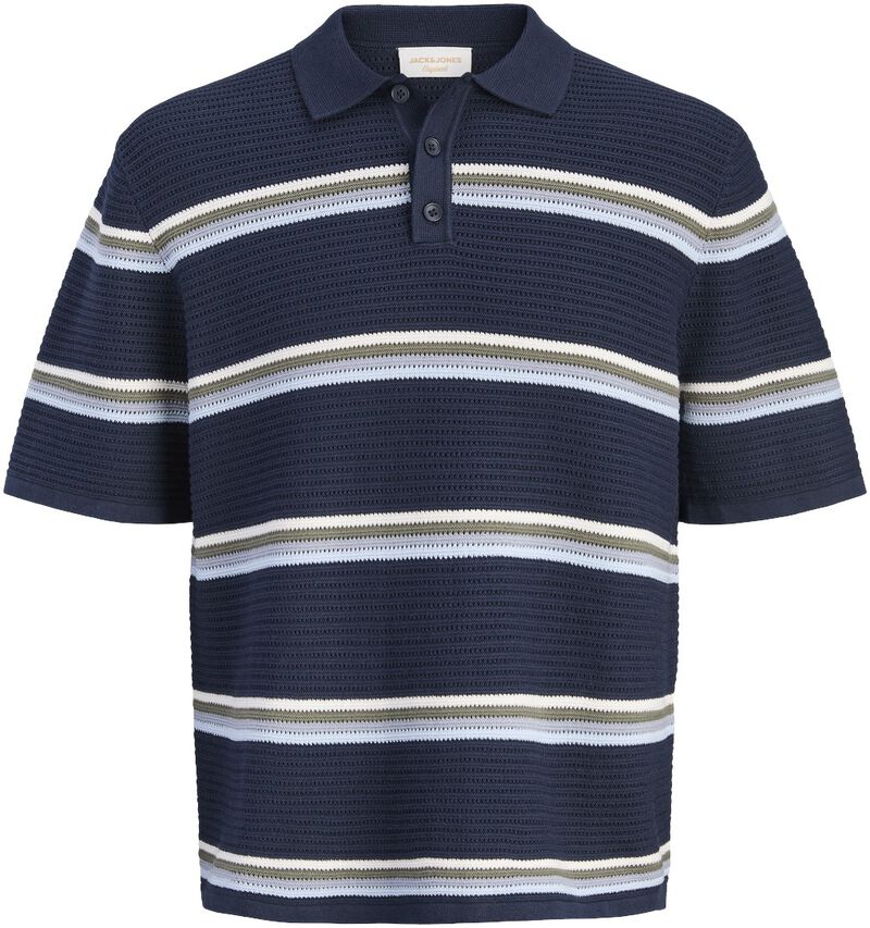 Jormaine Knit Stripe Polo Sn