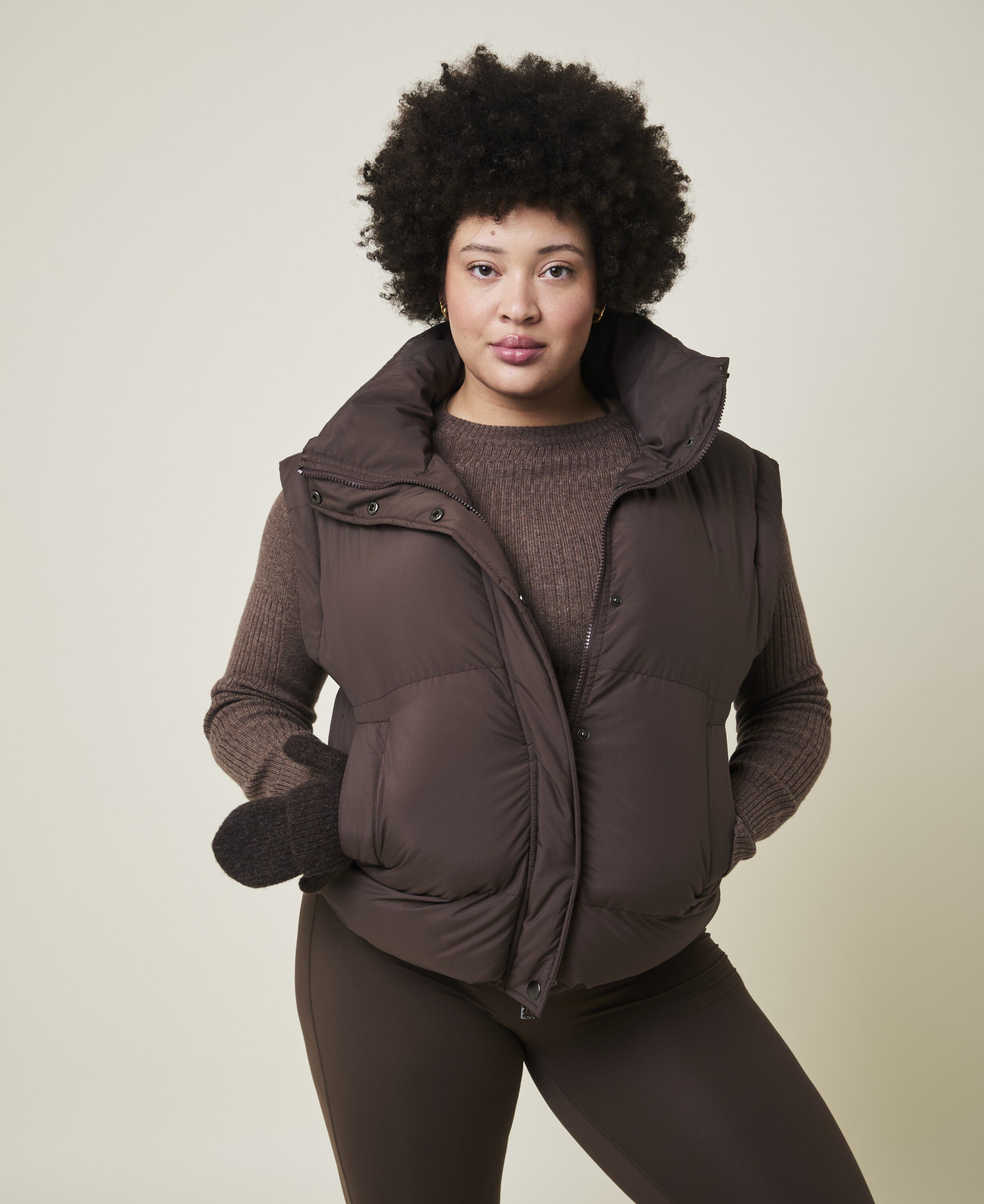 Alpine 2-i-1 Pufferjakke og Vest - Arabica