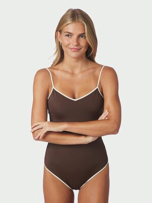 Felice Solid Contrast Swimsuit
