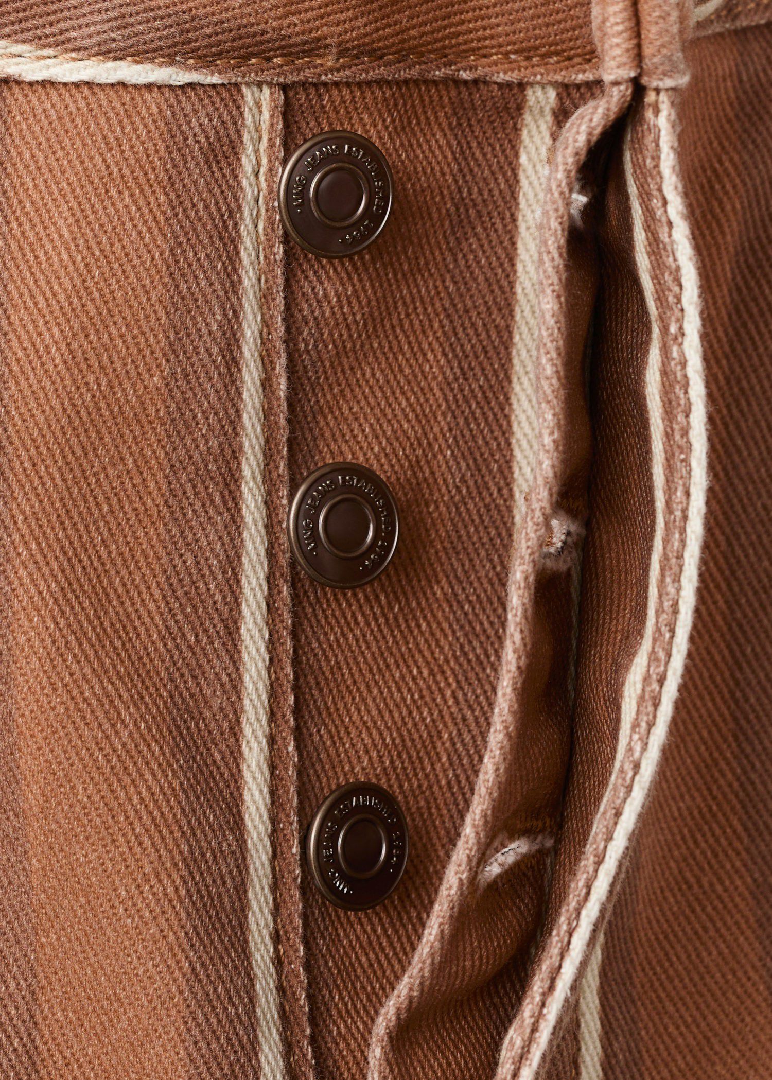 Straight striped jeans