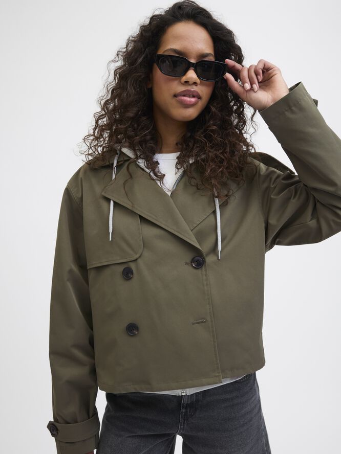 JXCARLIE SHORT TRENCHCOAT OTW SN