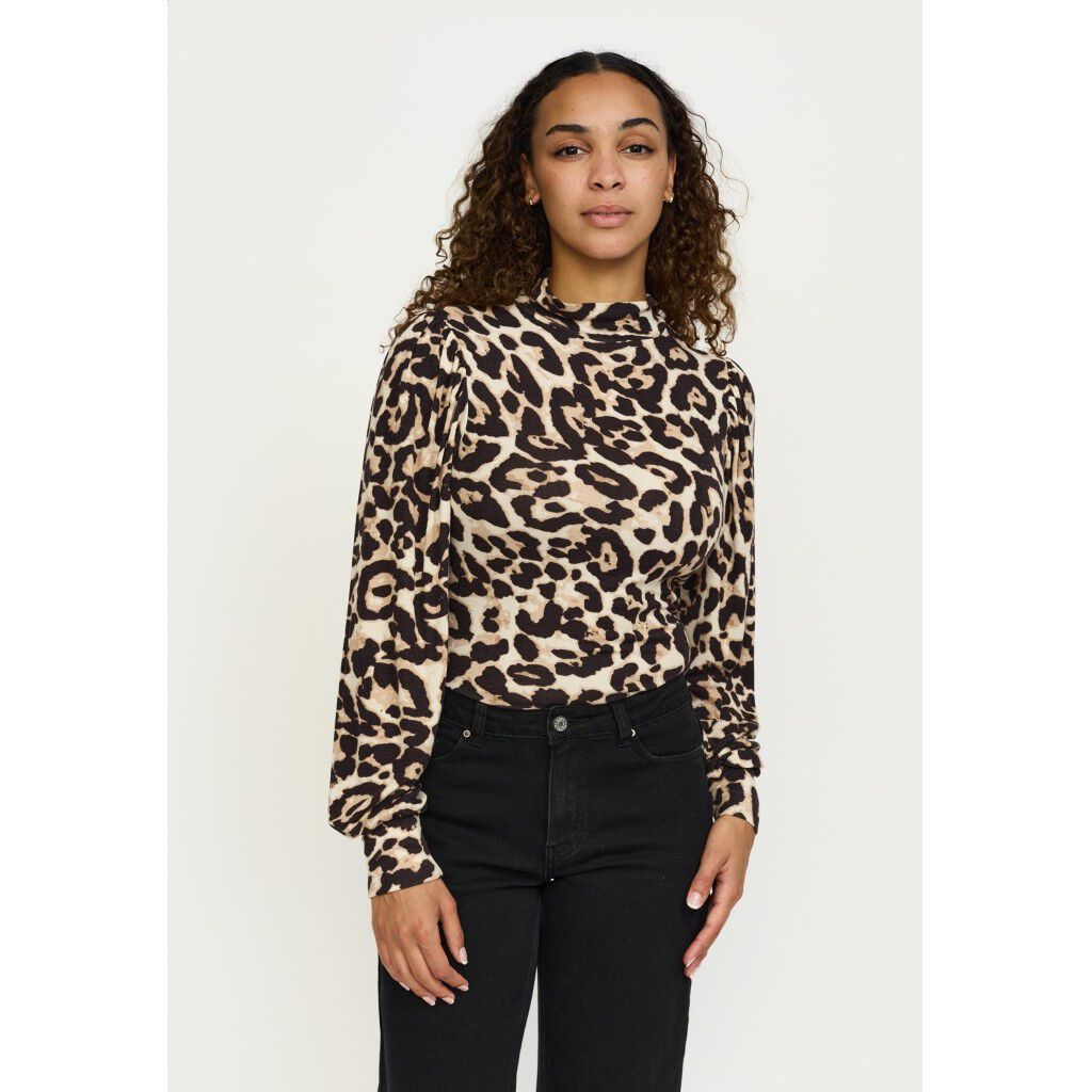 SRRoman T-Neck Top Printed