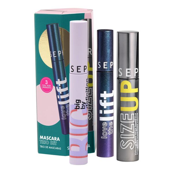 TRIO DE MASCARAS - 3 mascaraer, 3 effekter: Volumen, definition, løft