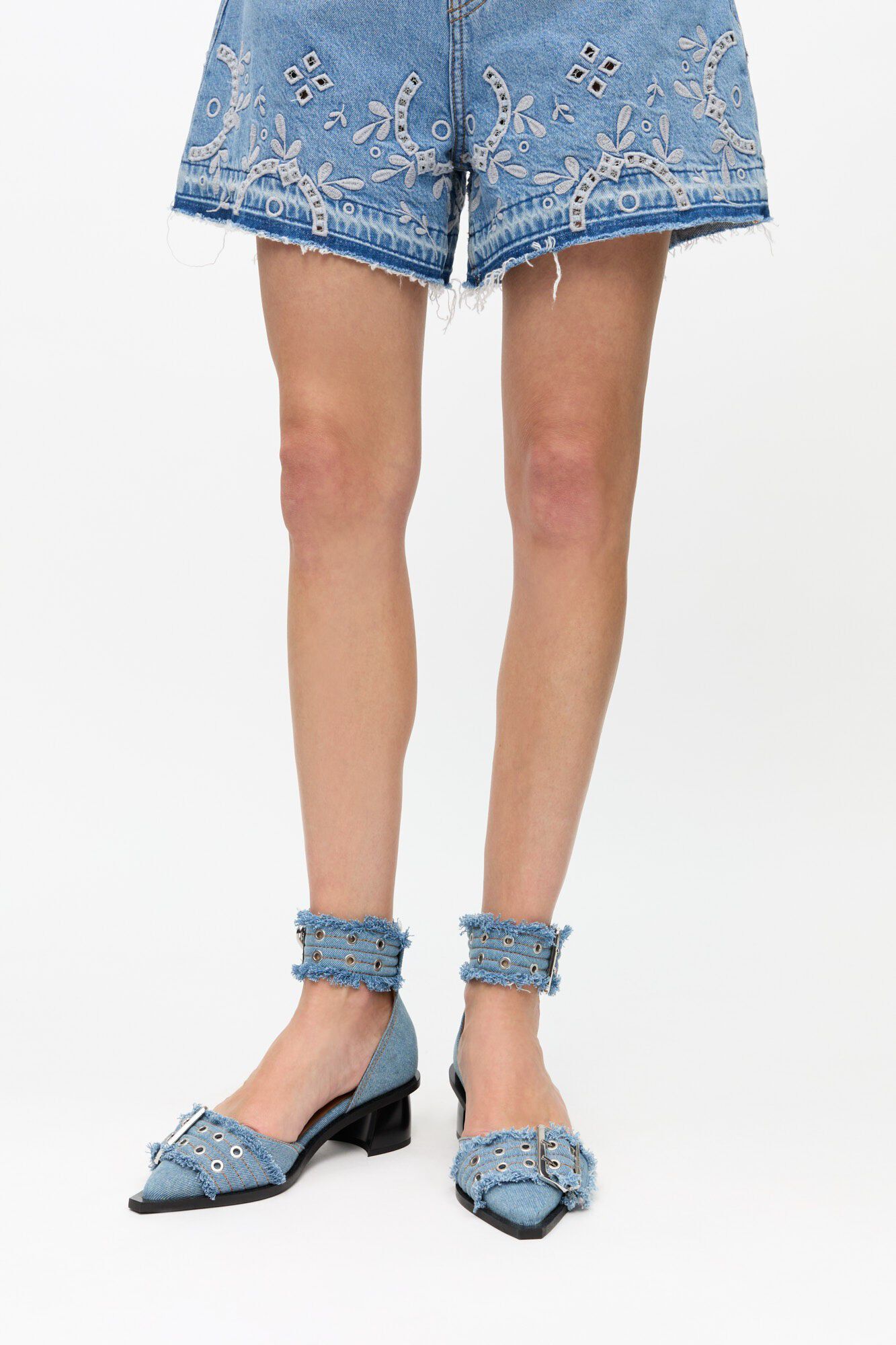 Feminine Buckle Open Cut Pump Charm