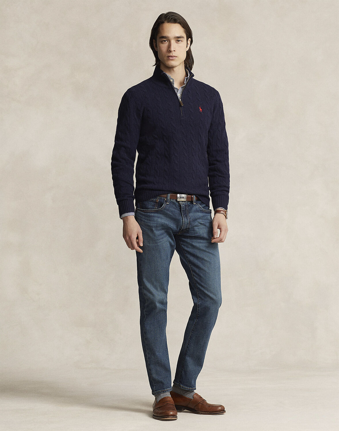 Cable-Knit Wool-Cashmere Sweater