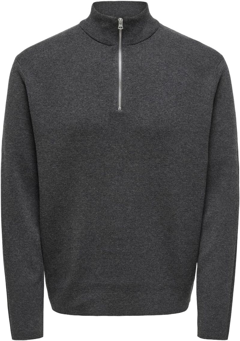 Onsting Life Reg Half Zip Knit Noos