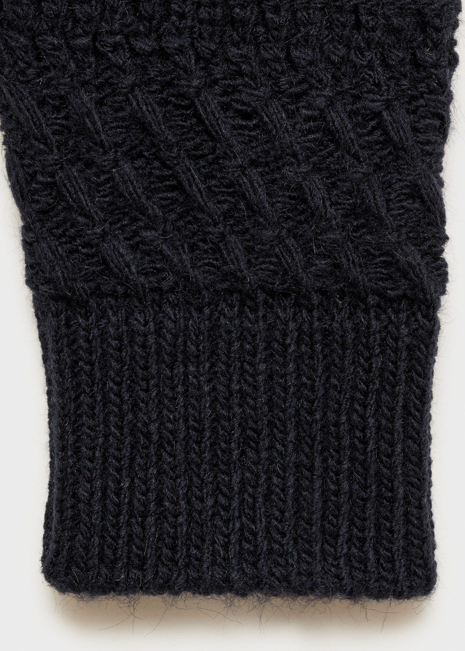 Openwork knit sweater