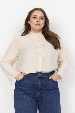 Curvy WA-CAYSA 8 Skjorte Creme
