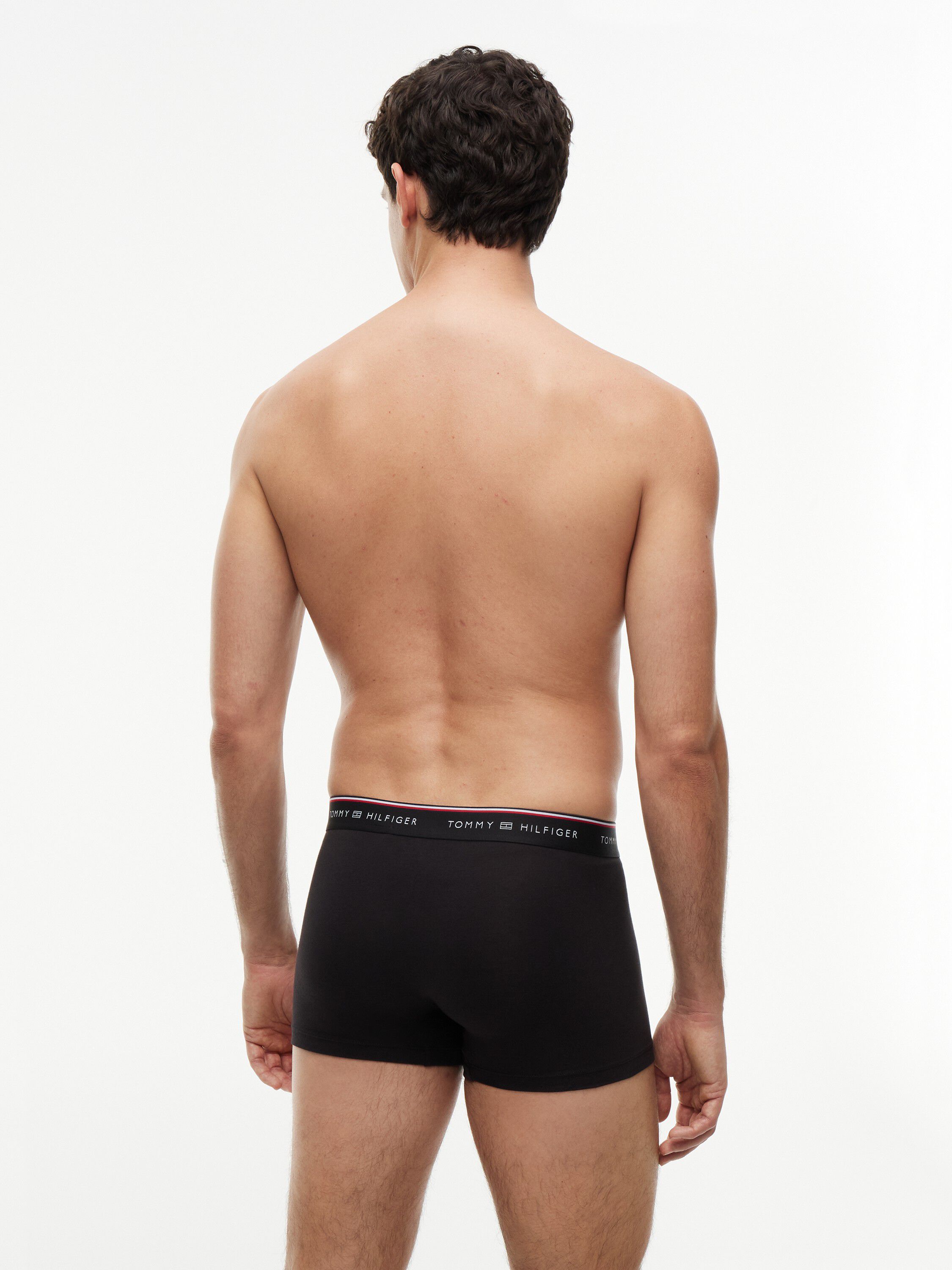 3-Pack Global Stripe Logo Waistband Trunks
