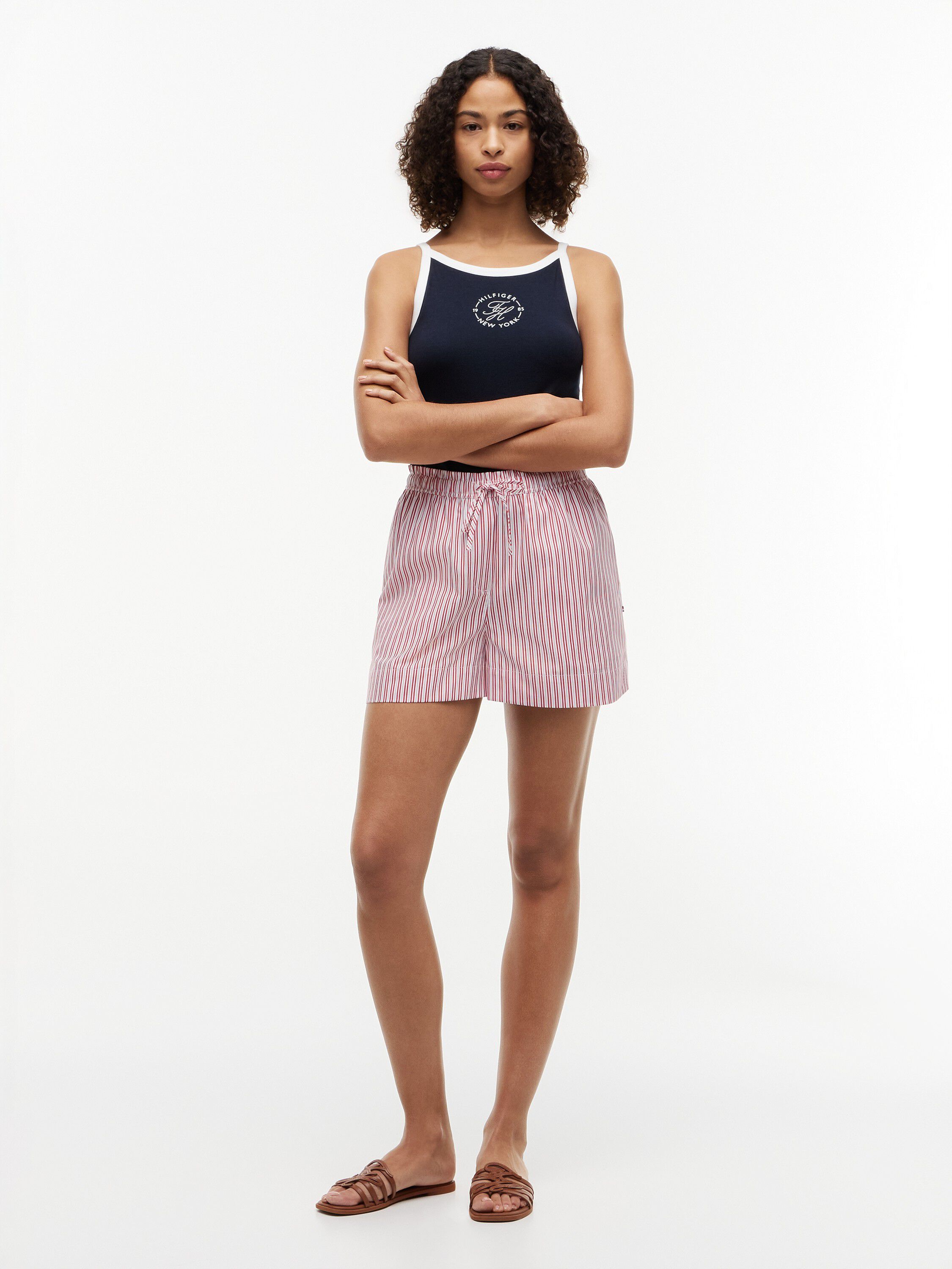 SUMMER POPLIN PULL ON SHORTS