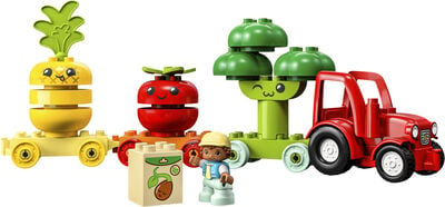Traktor med frugt og grøn