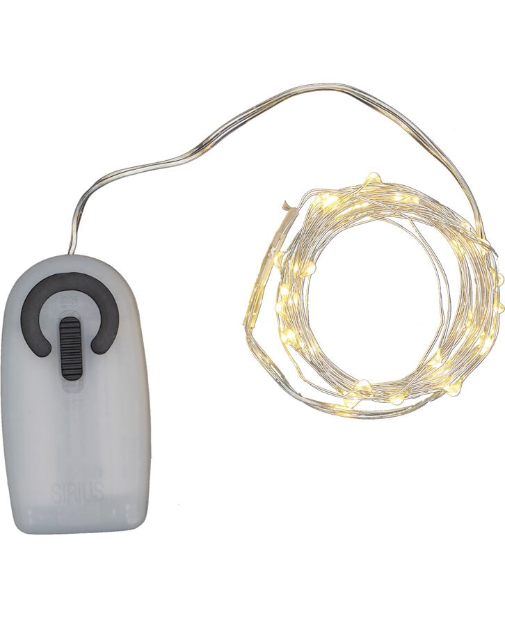 Knirke 40L m/timer, Klar/sølv