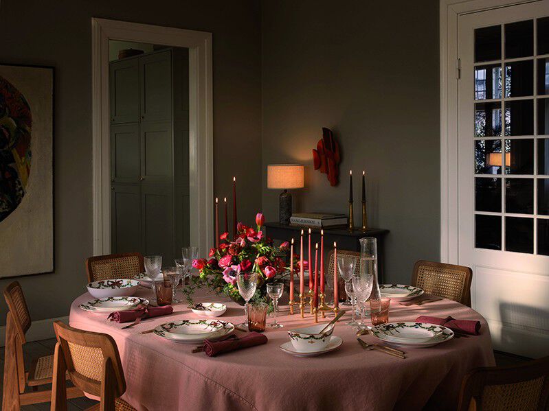 Stjerne Riflet Jul 22 cm. tallerken