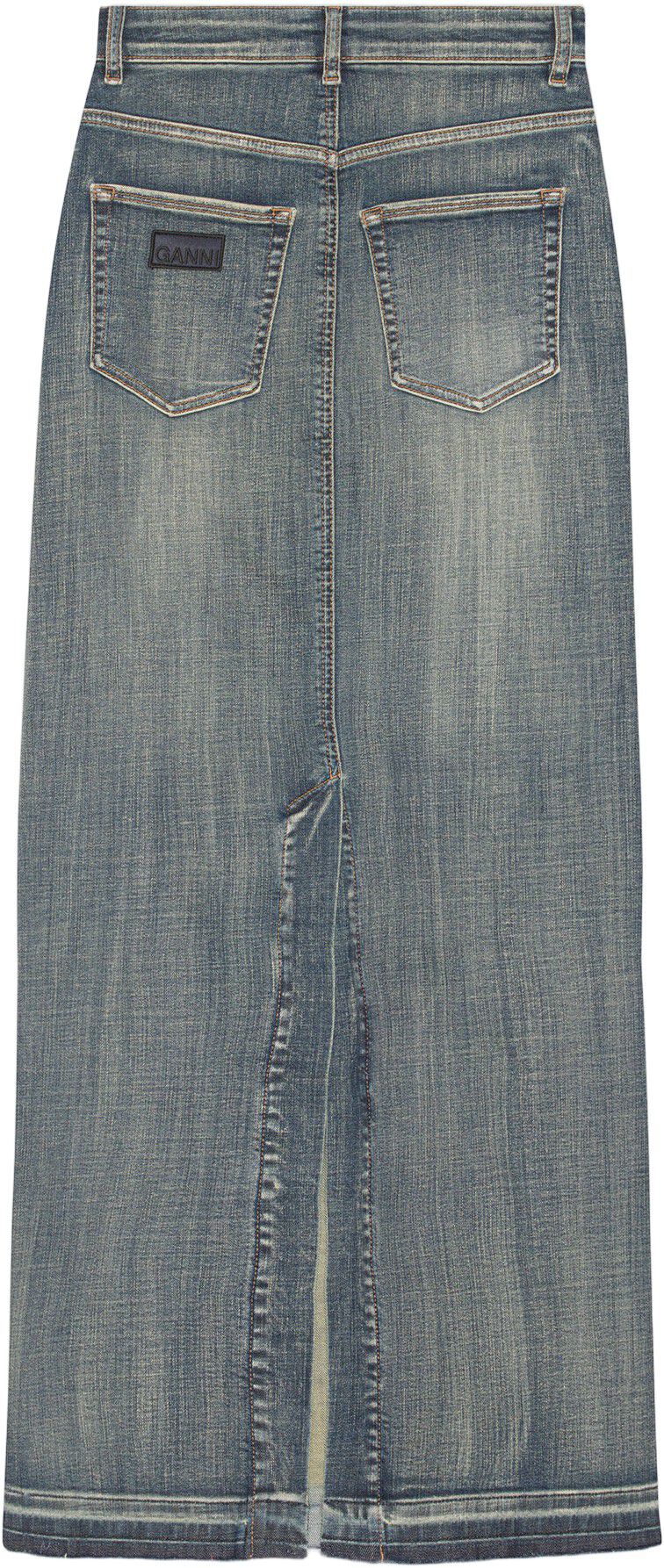 Tint Edge Denim Maxi Skirt