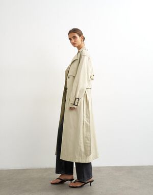 TSHELENA BUBBLE HEM TRENCH COAT OTW
