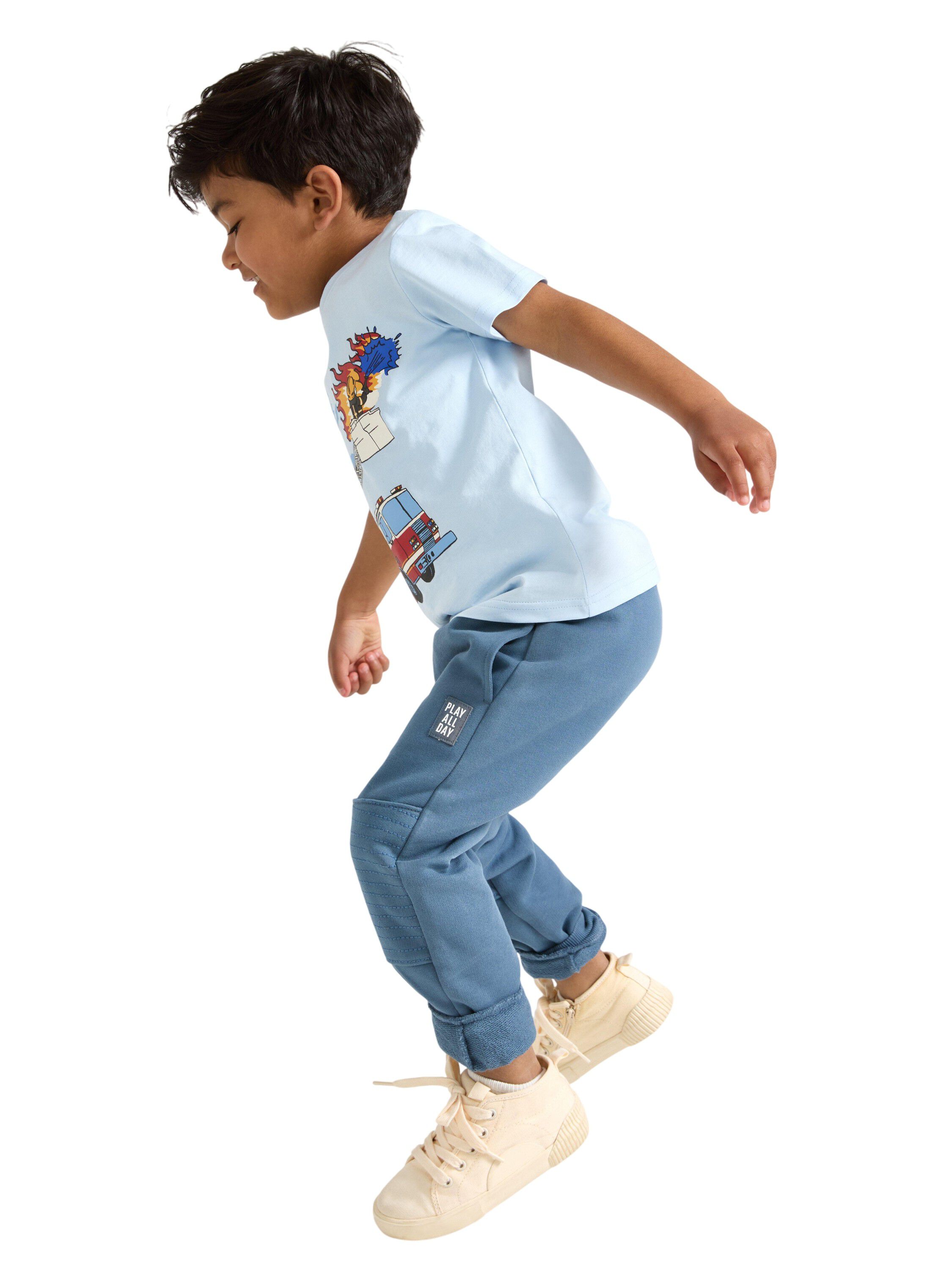 Comfy joggers in cotton with reinfo