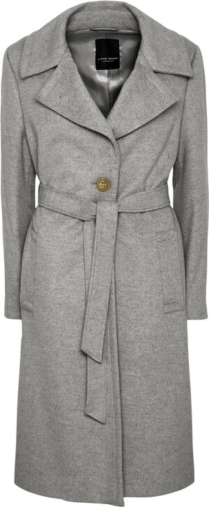 Cashmere Coat W - Clareta Belt Midi