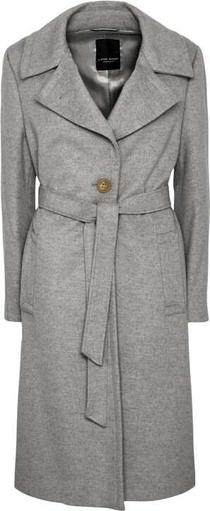 Cashmere Coat W - Clareta Belt Midi