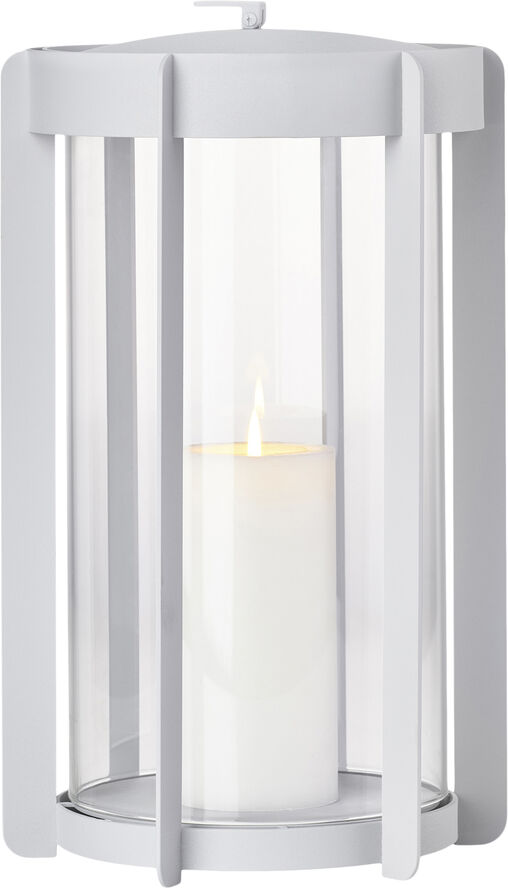 Lanterne Firefly 35 cm Soft Grey Lakeret stål