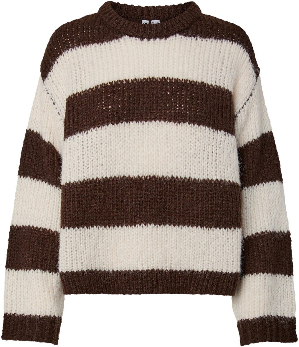 PCDORTHEA LS CHUNKY KNIT NOOS BC