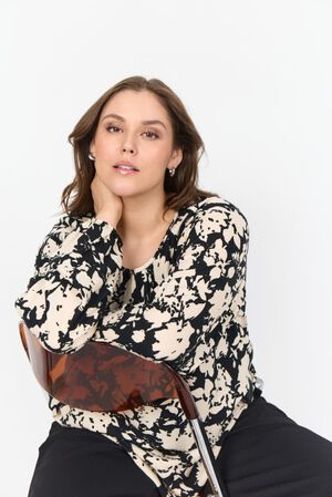 Curvy WA-SAPHINA 1 Bluse Sort