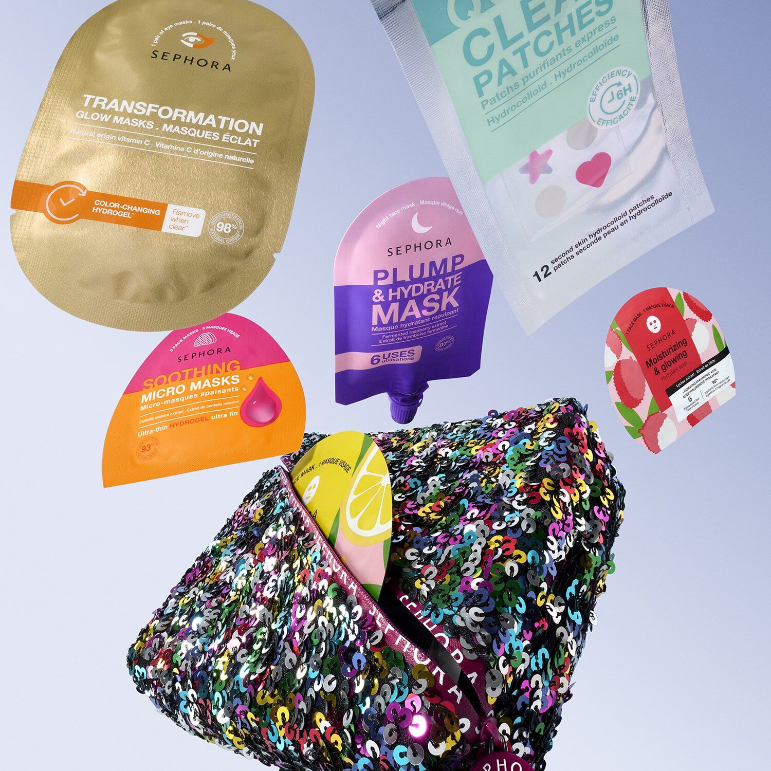 MASK MANIA - S&aelig;t med 20 masker til ansigt, &oslash;jne og krop