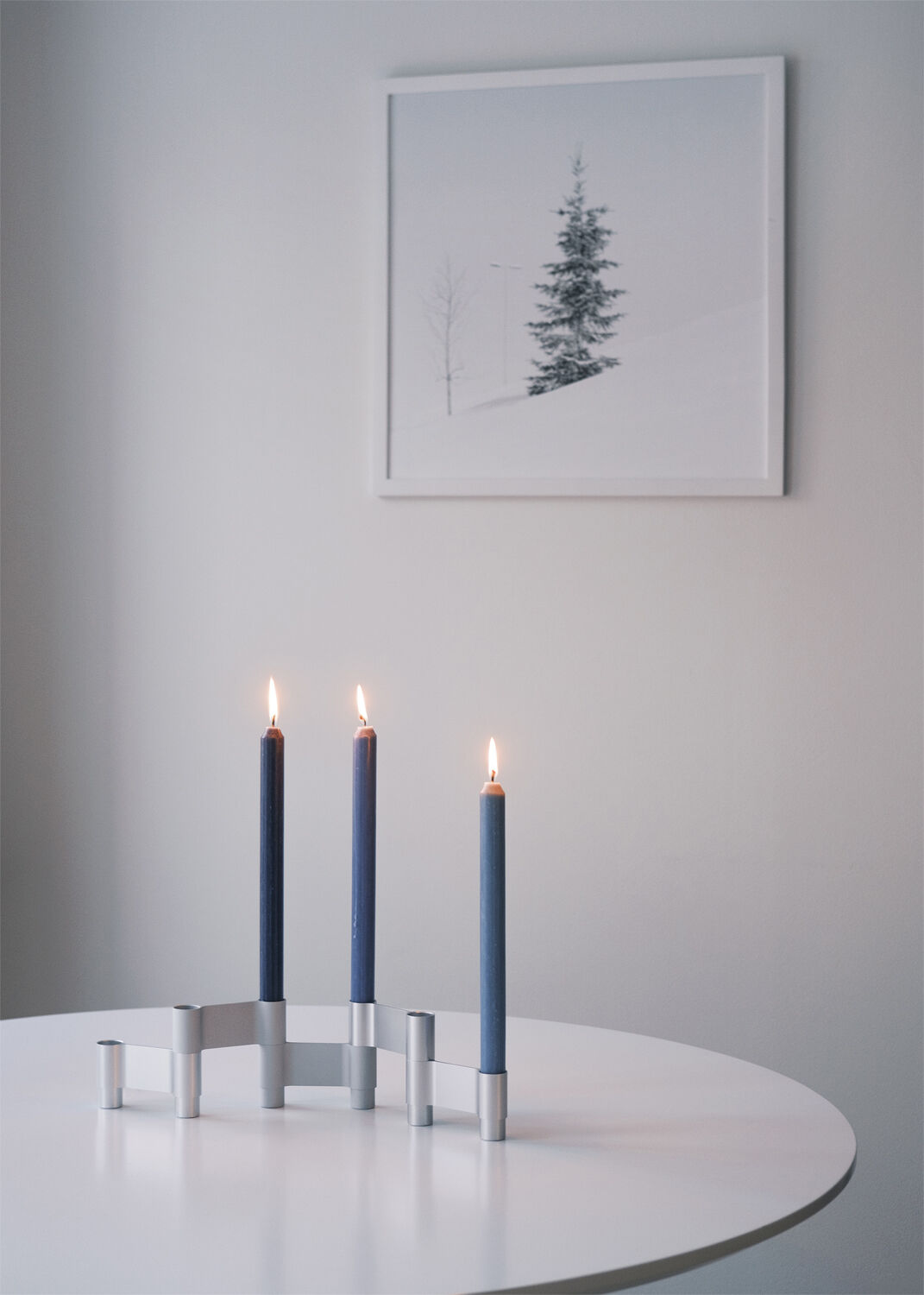 LINK, CANDLE HOLDER, MATT ALUMINIUM, 11060M