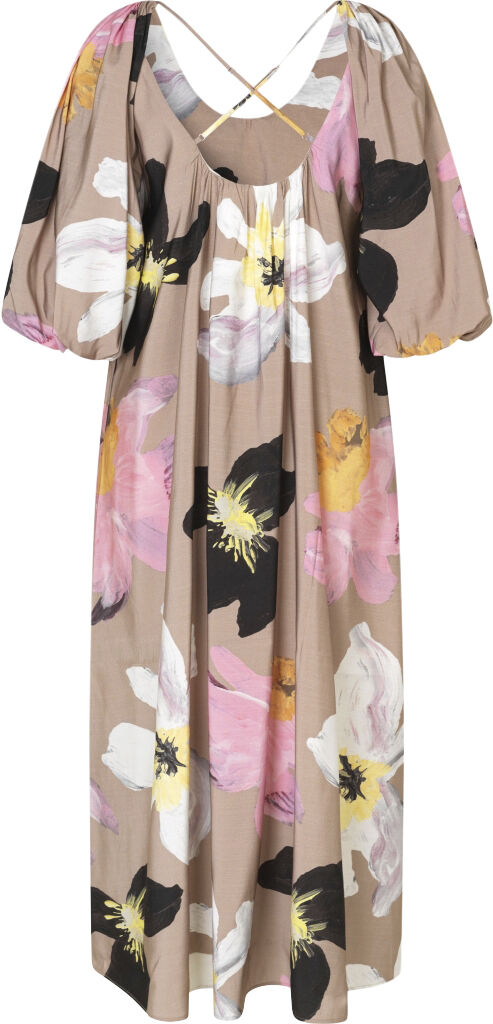 2070 Light Fluid Ecovero, Voluminous Puff Sleeve Dress