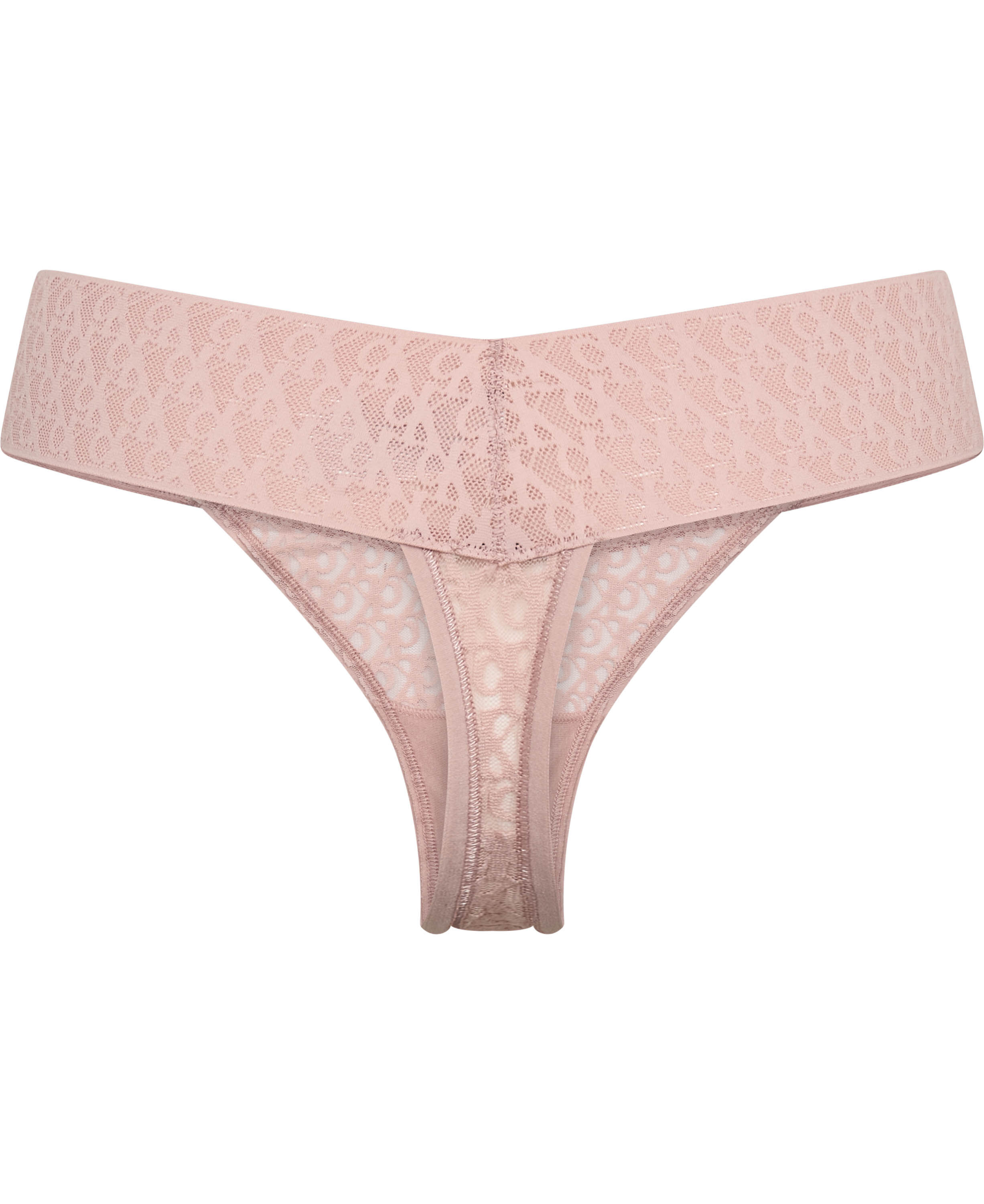 CK Monogram Lace Low Rise Thong