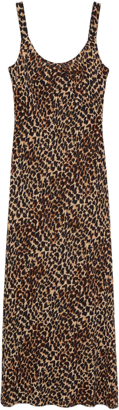 Animal-print midi-dress