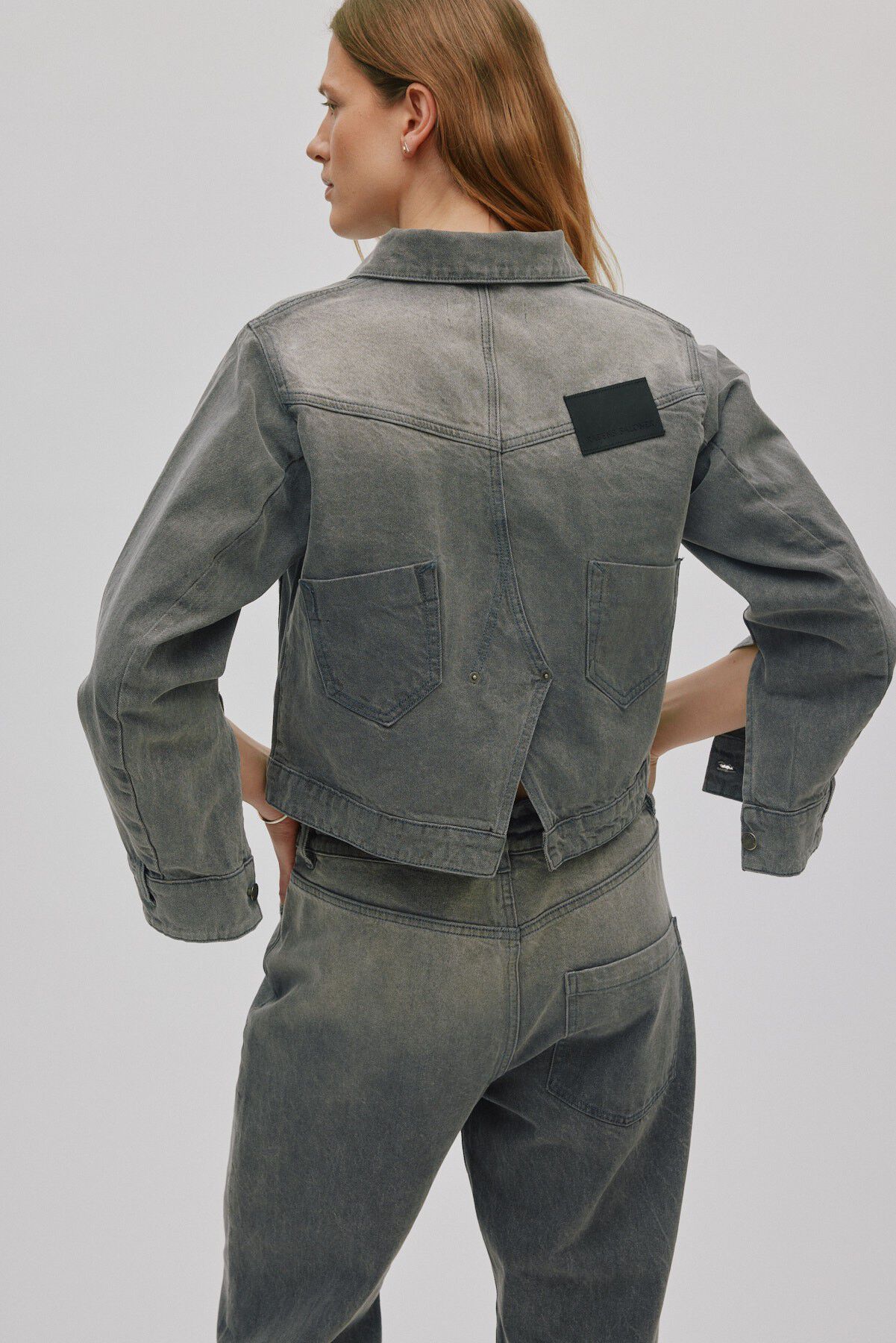 Grey denim jacket - Janny