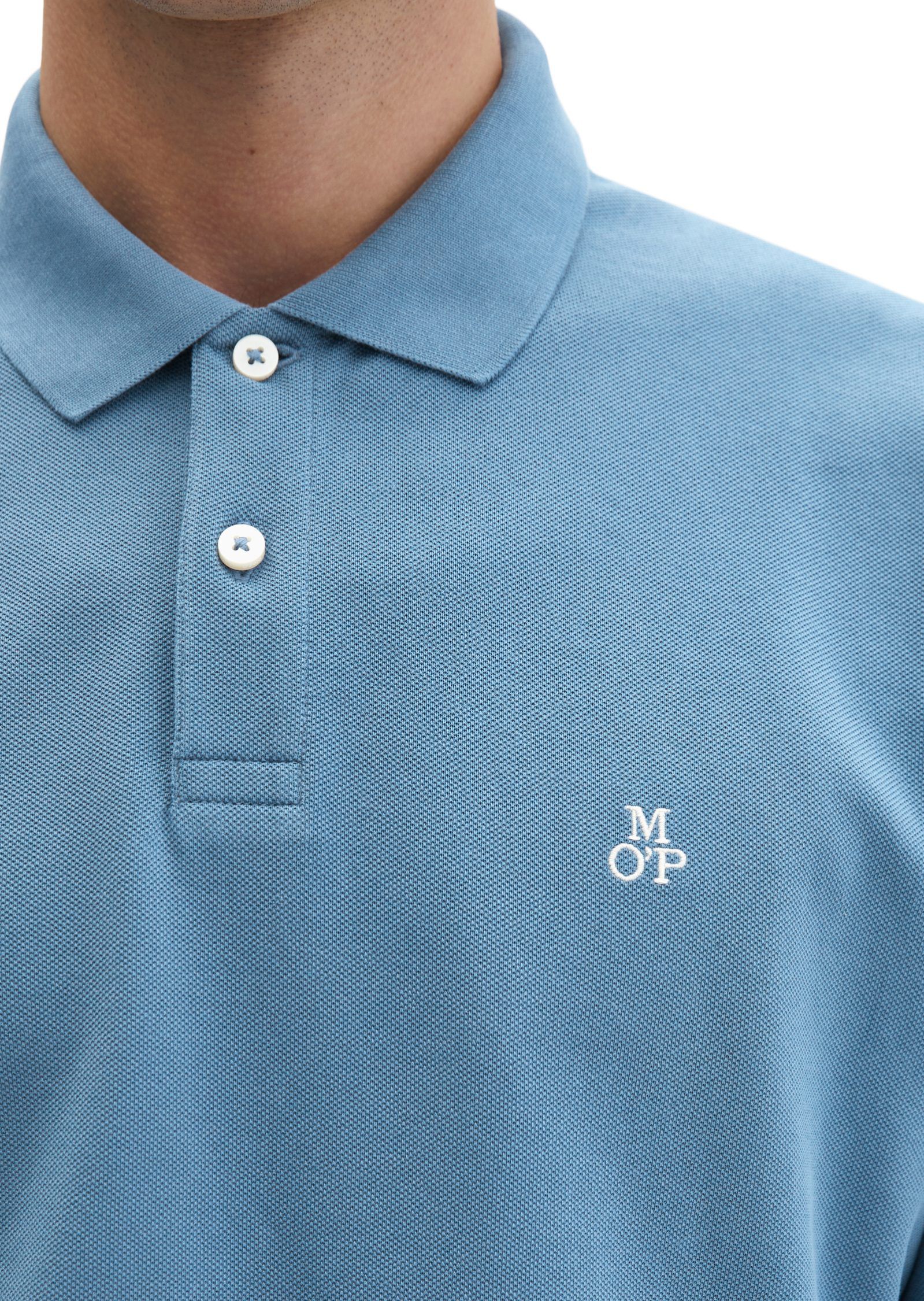 Polo shirt, short sleeve, button pl