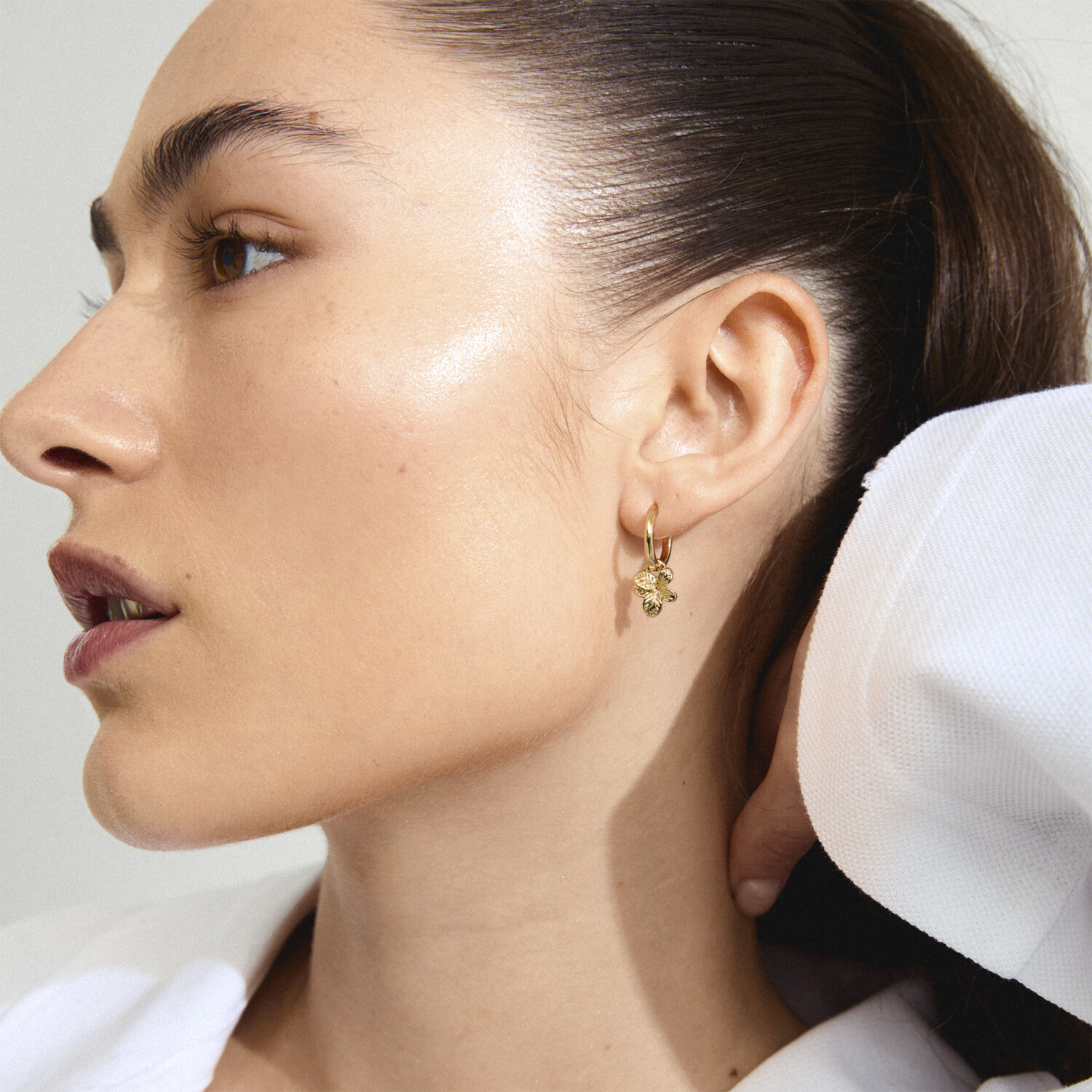 CHARMAINE hoop earrings gold-plated