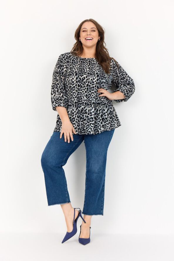 Curvy WA-VANJA 1 Bluse Sort