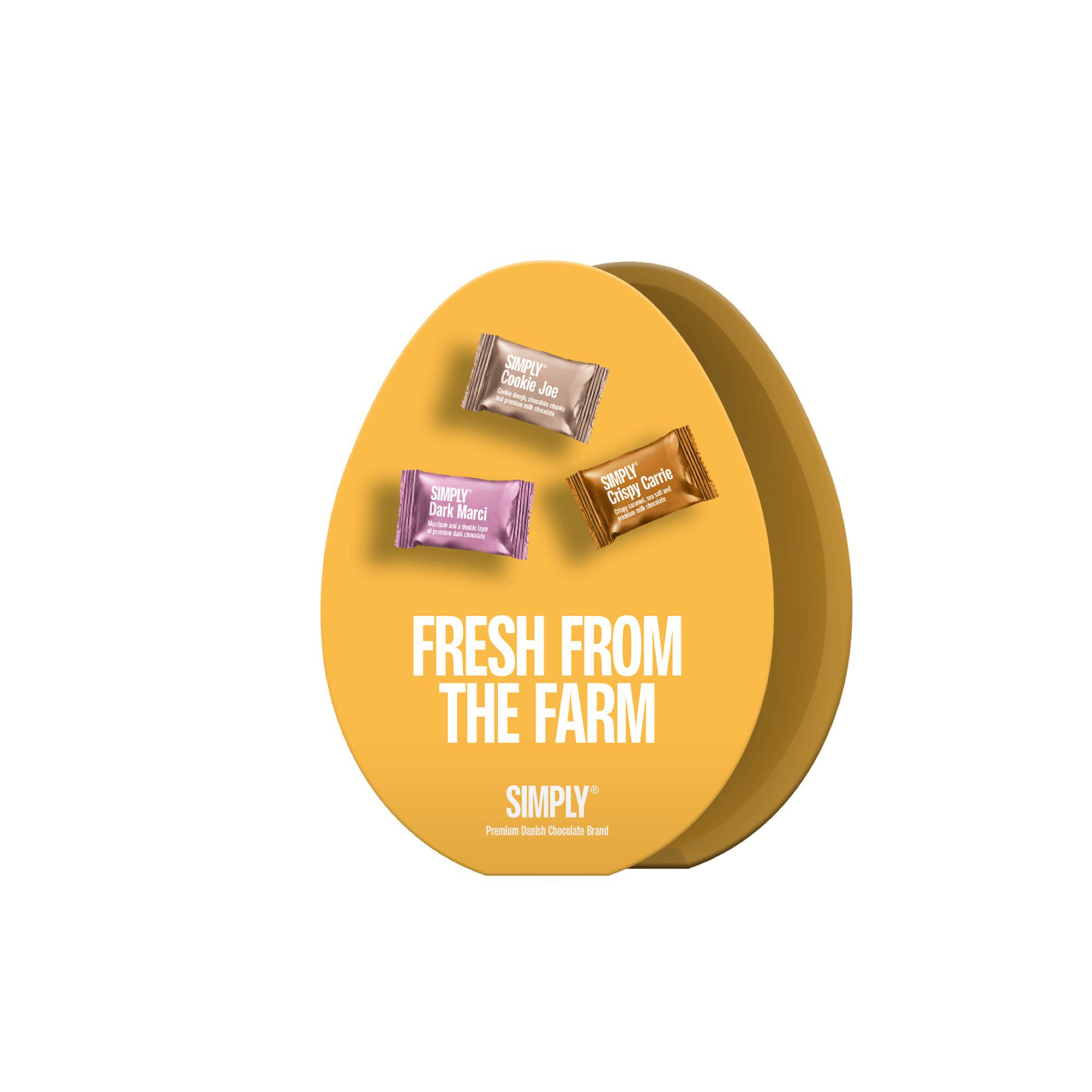 Simply&reg; FRESH FROM THE FARM p&aring;skechokolade&aelig;ske (100 g)