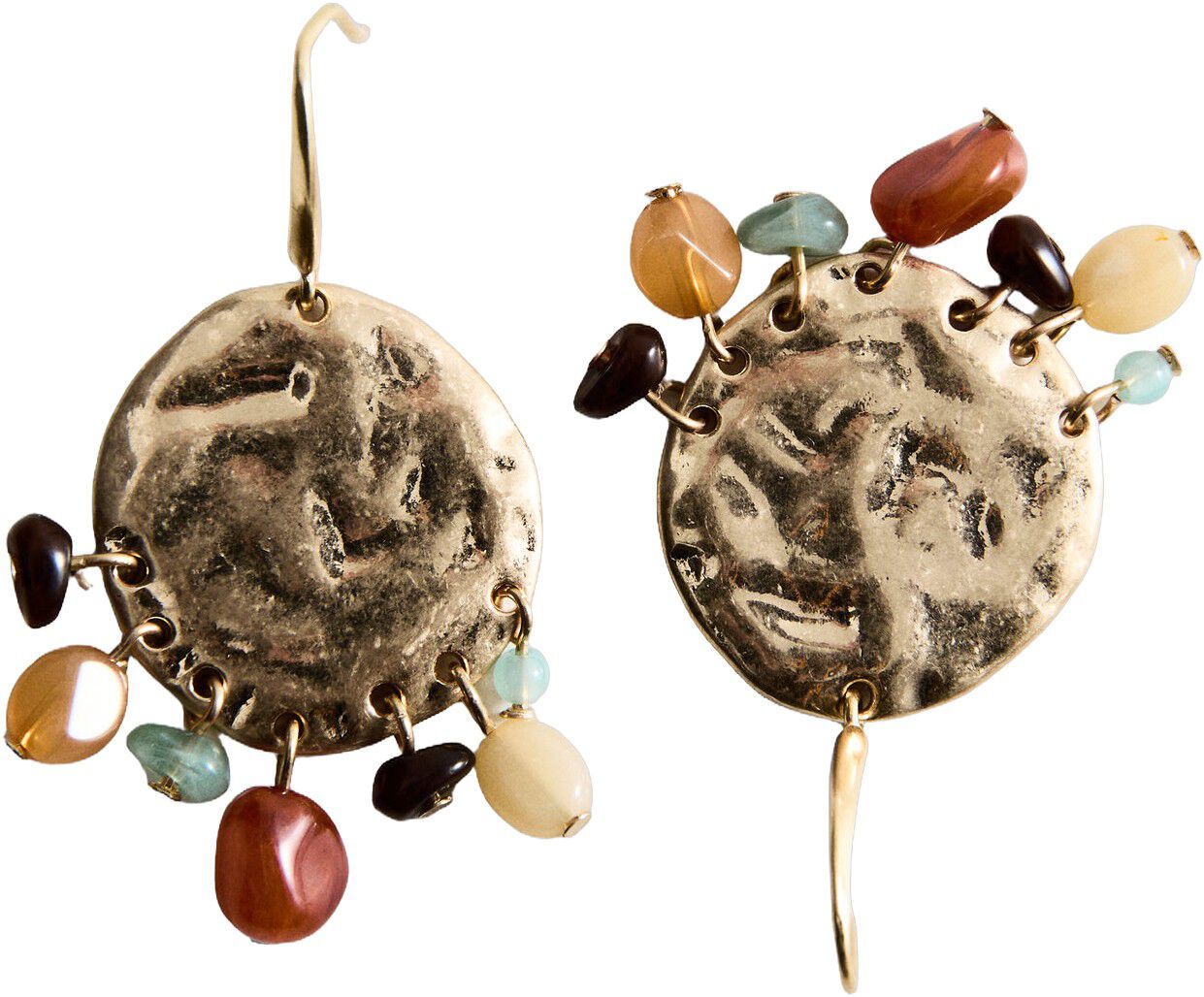 Beaded pendant earrings