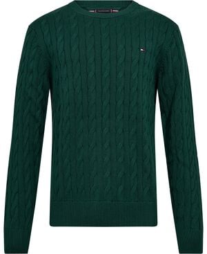 CLASSIC COTTON CABLE CREW NECK